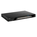 D-Link DGS 1520-28MP - Switch - L3 - intelligente - 20 x 10/100/1000 (PoE+) + 4 x 2.5G (PoE+) + 2 x 10 Gigabit Ethernet + 2 x 10 Gigabit SFP+ - montabile su rack - PoE+ (370 W)
